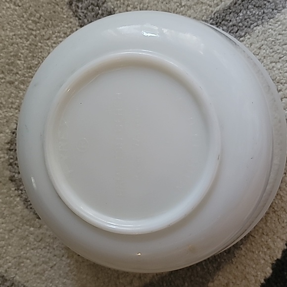 PYREX for Hamilton Beach large mixing bowl white milk glass w ribbing vtg - Picture 4 of 13